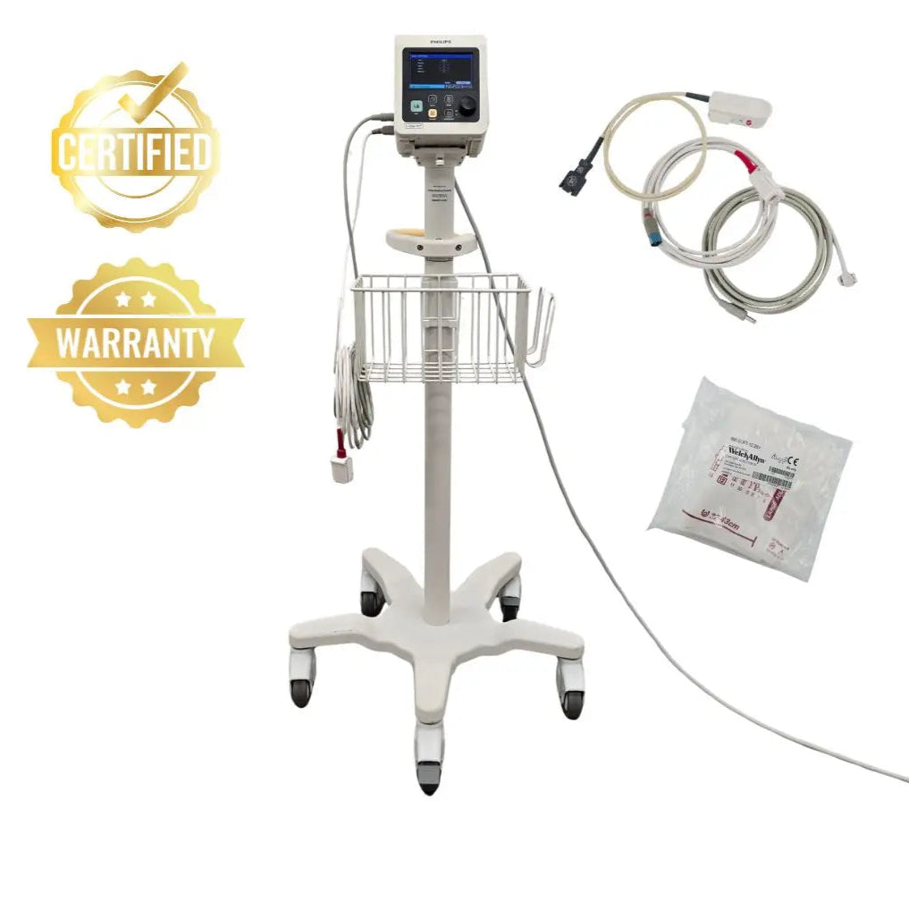 Philips SureSigns VS2+ Vital Signs Monitor w/ NBP SpO2 Temp 863278 S/W: B.01.86 Primis Medical