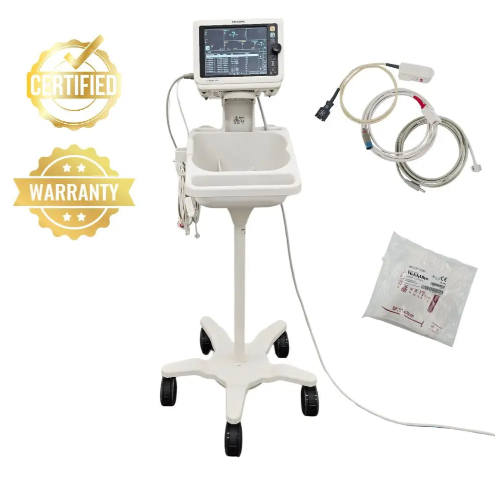 Philips SureSigns VS4 Vital Signs Monitor w/ NBP SpO2 Temp 863283 S/W: A.07.33 Primis Medical