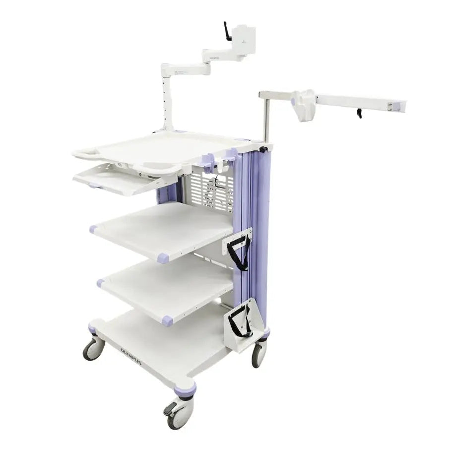 Olympus WM-WP1 Endoscopy Video Cart w/ Articulating Arm & Scope Holder Primis Medical