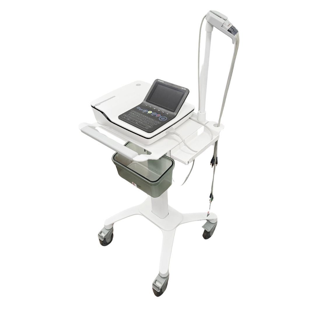 GE Healthcare MAC 2000 12-Lead Resting ECG System w/ Cart & Accessories