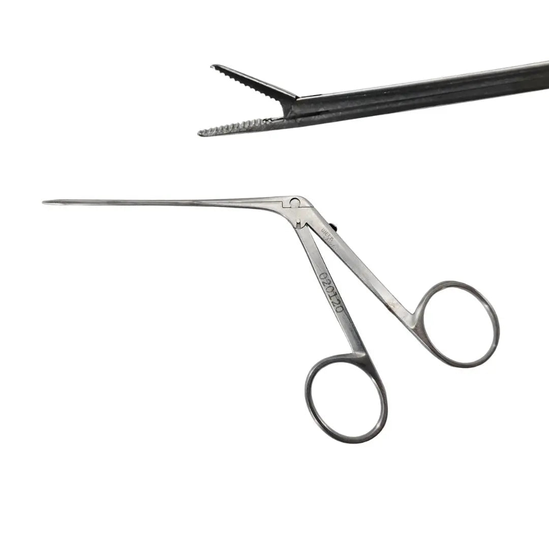 Weck 020120 Micro Alligator Grasping Forceps Serrated 6mm Jaws ENT 5-1/4" Primis Medical