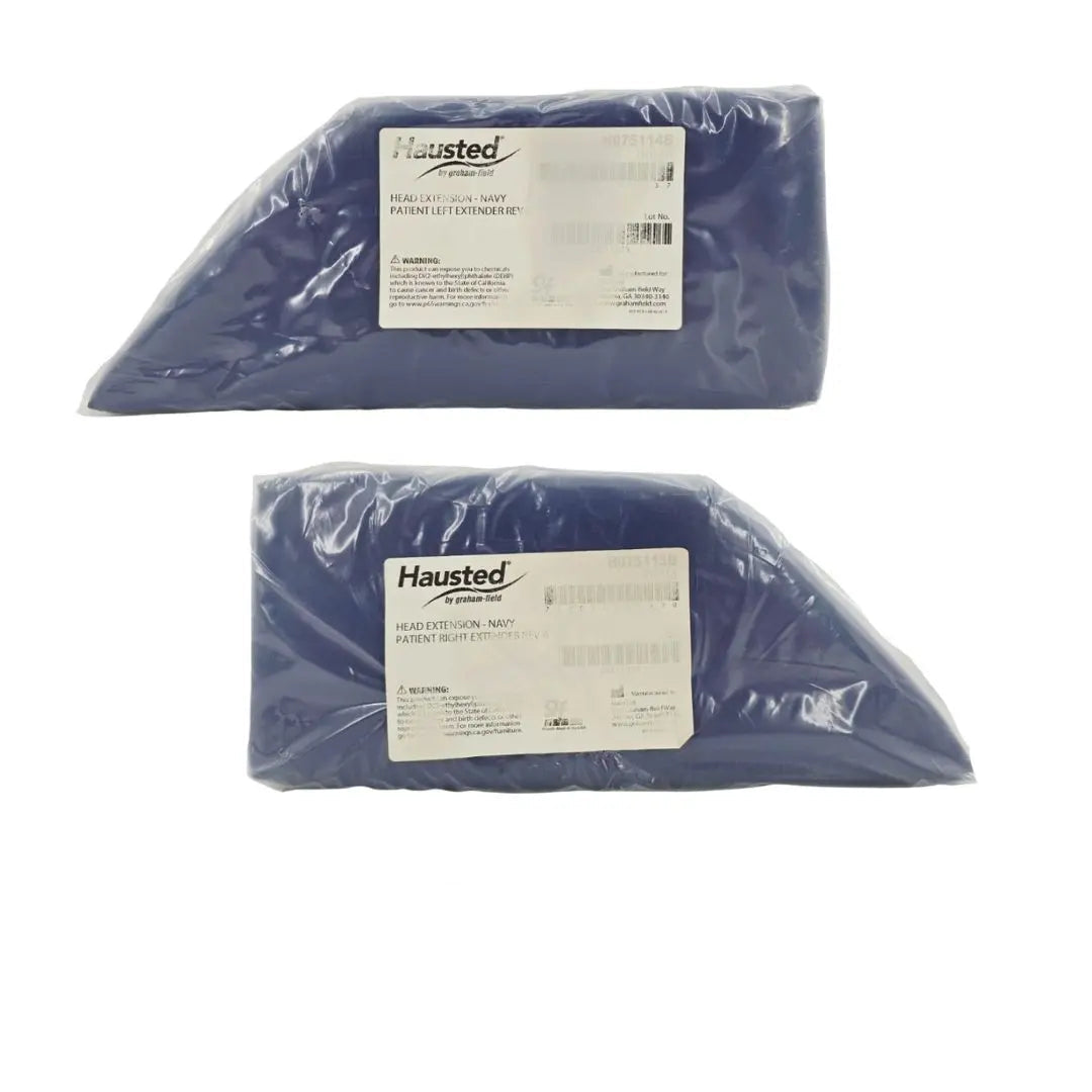Graham-Field Hausted Head Extension Navy Patient Extender Pad Left/Right Set NEW Primis Medical