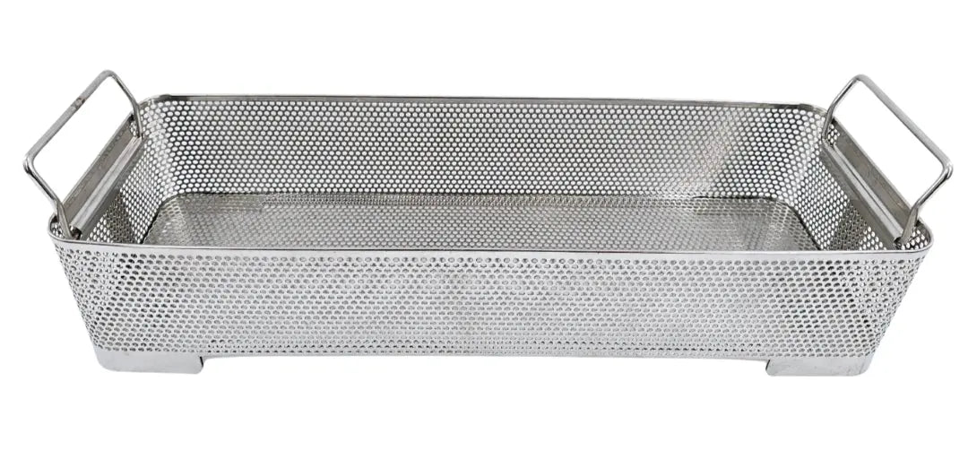 Perforated Surgical Sterilization Basket with Handles 19" x 7" x 4" Unbranded
