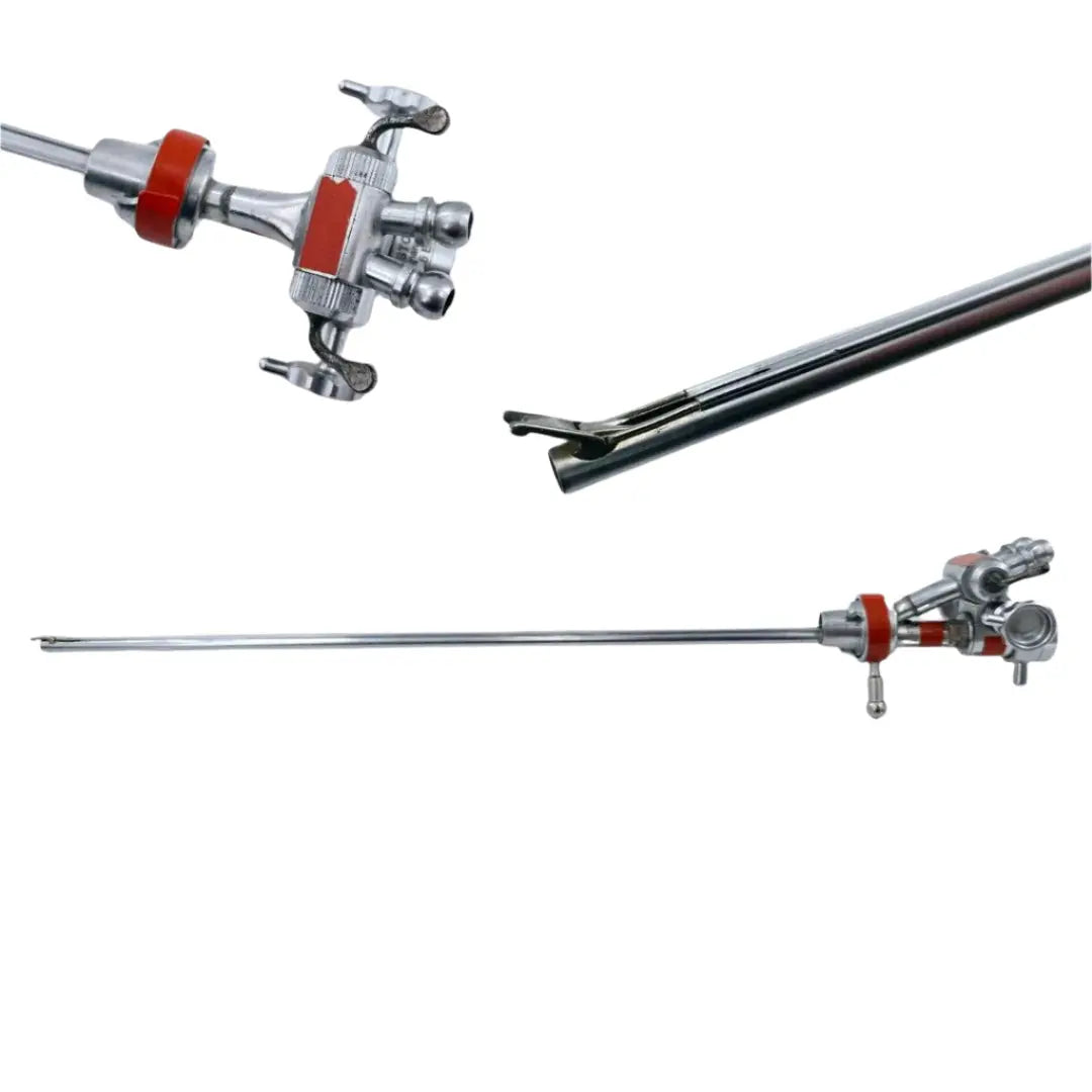 Karl Storz 27026EF Albarran Deflector, Double Channel w/ Dual Stopcocks 12" Karl Storz