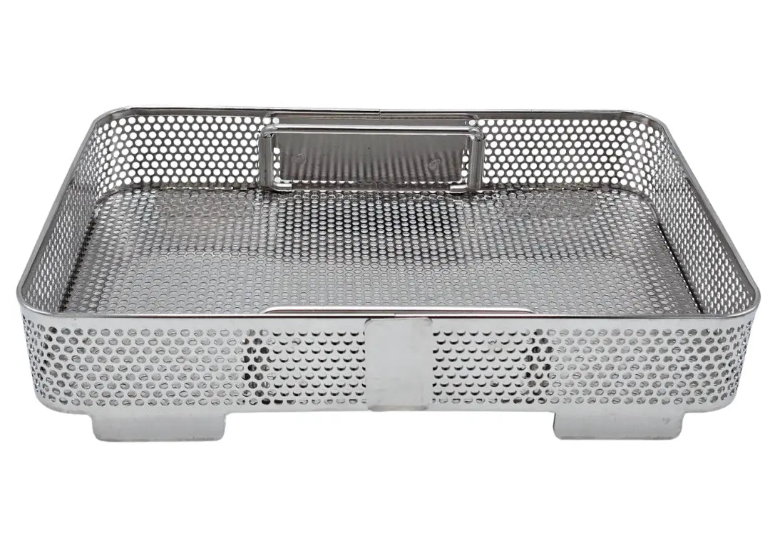 Small Rectangular Stainless Steel Surgical Sterilization Tray 11 x 7 x 2 Unbranded