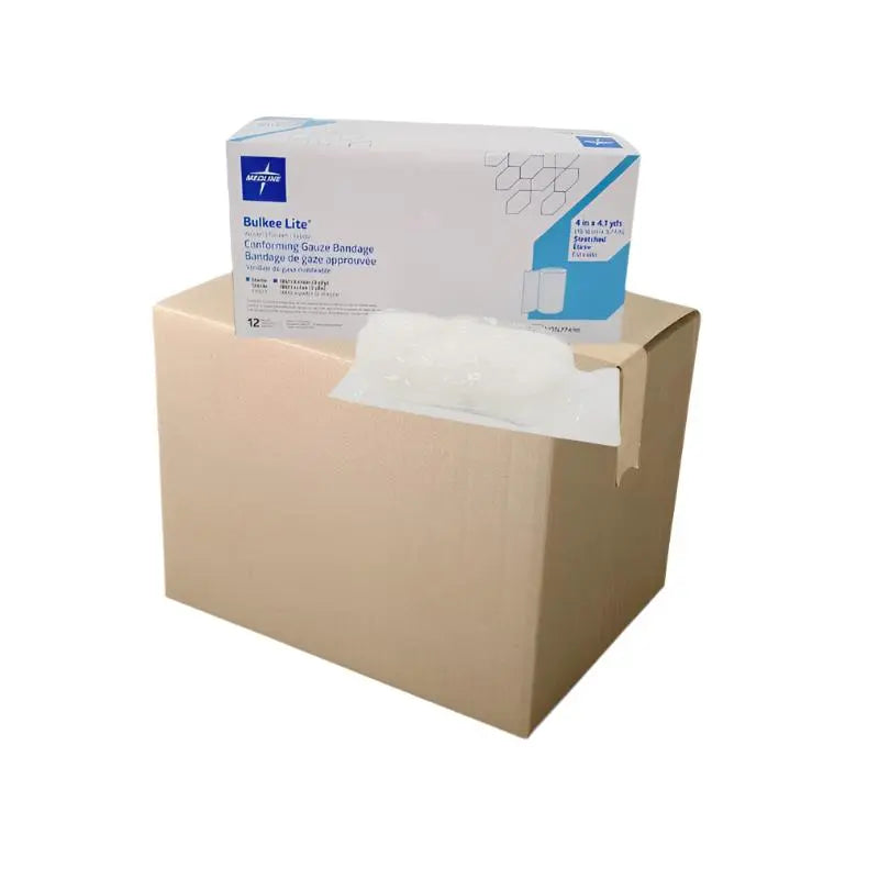 Medline Bulkee Lite NON27498 Conforming Gauze Bandage 4"x4.1 yds. Case of 96 Medline