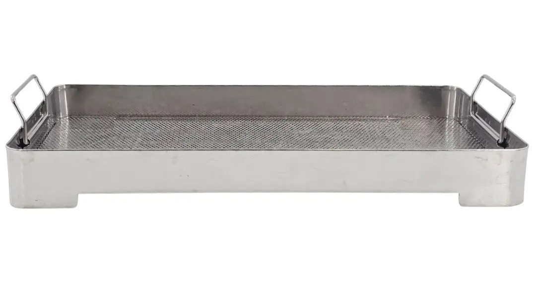 Stainless Steel Surgical Sterilization Tray Basket 20 X 10 X 2 with Handles Primis Medical