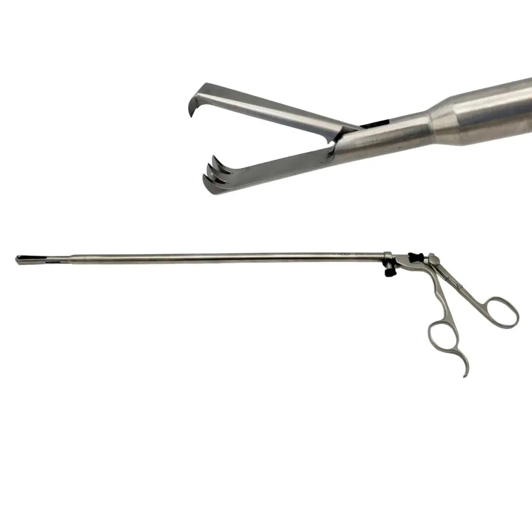 Richard Wolf 8385.10 Grasping Forceps 10mm 2/3 Pronged Single Action Jaw 18-1/8" Richard Wolf