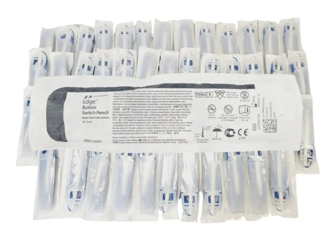 Covidien E2450H Edge Button Switch Pencil Blade Electrode Box of 50 Covidien