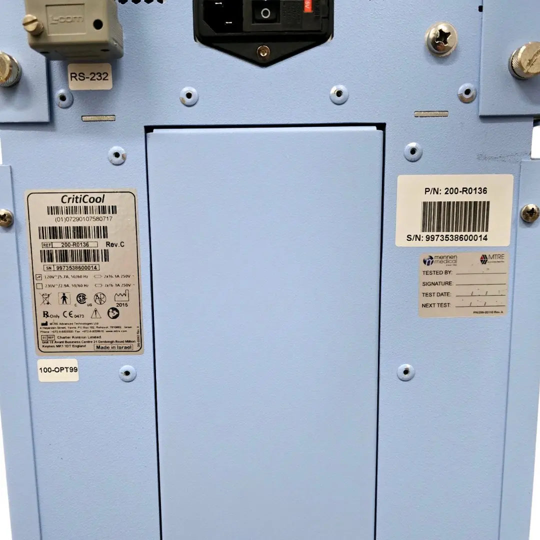 Belmont Medical Criticool Thermal Regulation System V. 6.0 Certified Belmont Medical