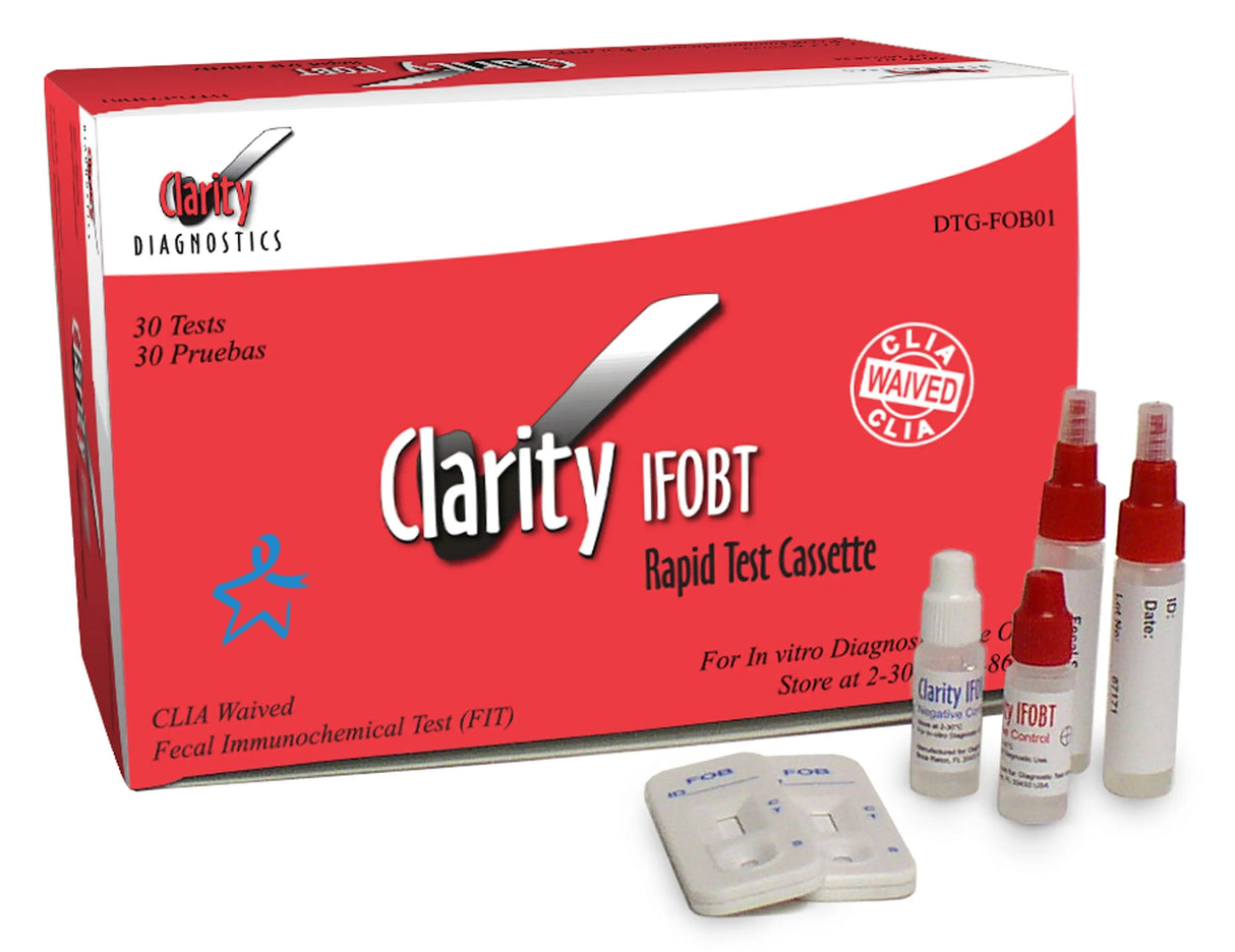 Clarity DTG-FOB Immuno Fecal Occult Blood Kits and Supplies Clarity Diagnostics