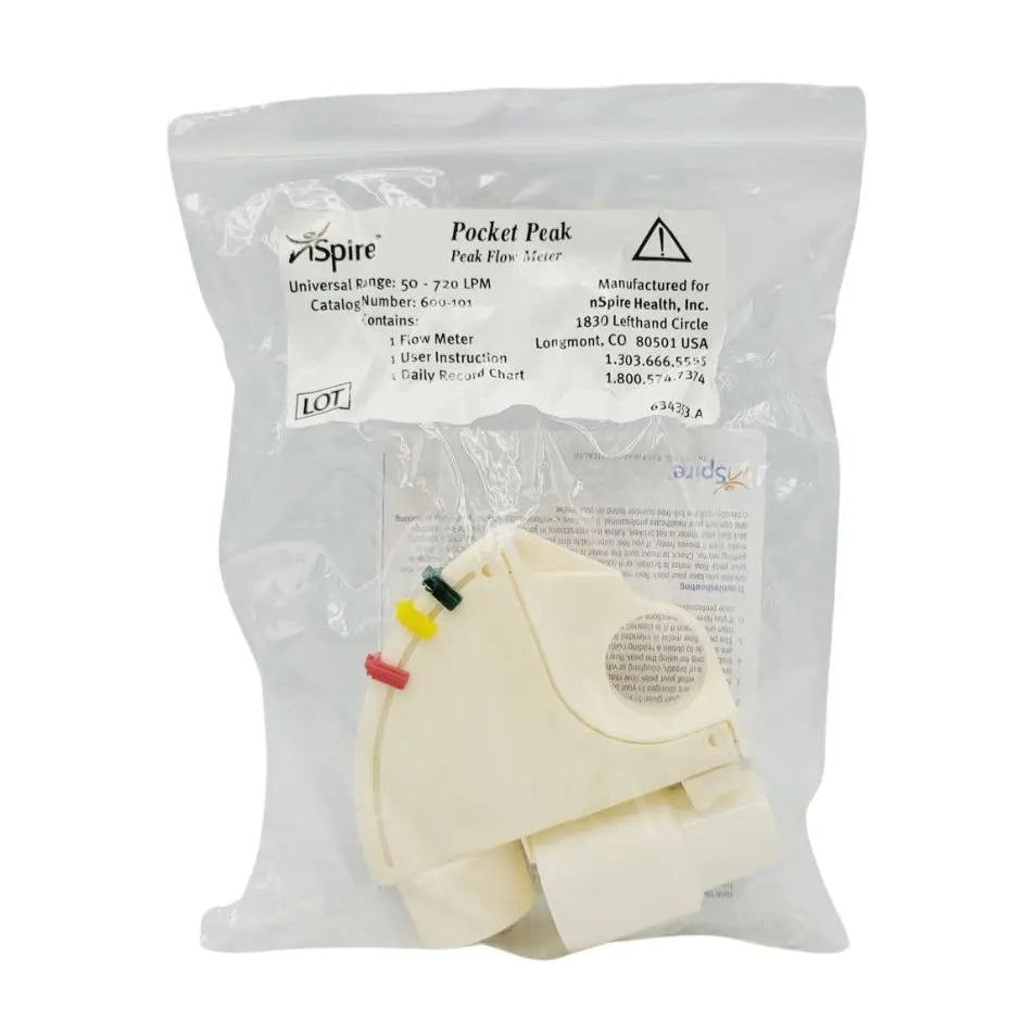 Nspire 600-101 Pocket Peak Flow Meter Universal Range 50-720 LMP Nspire
