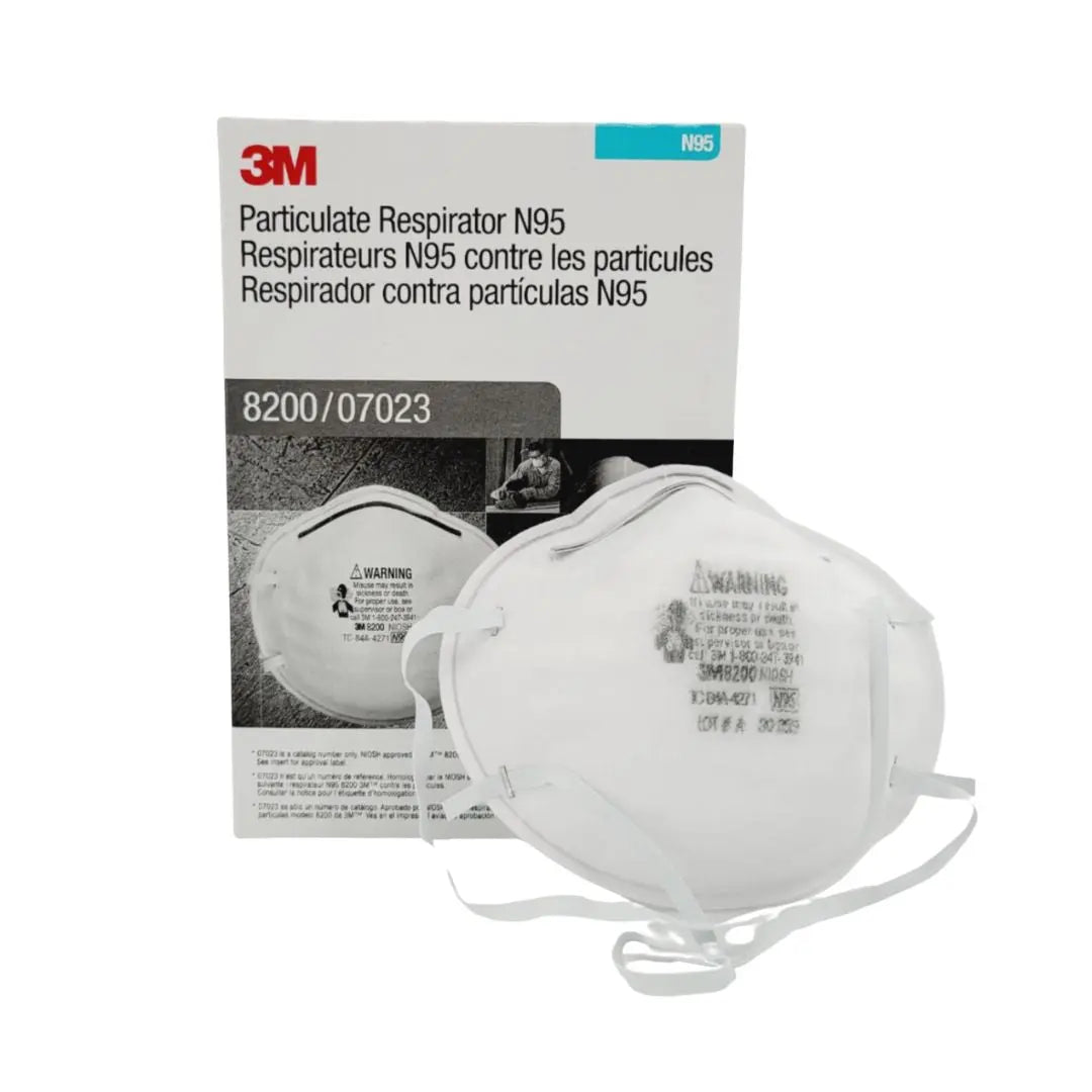 3M 8200 N95 Disposable Particulate Respirator Painting, Sanding 160/CS 3M