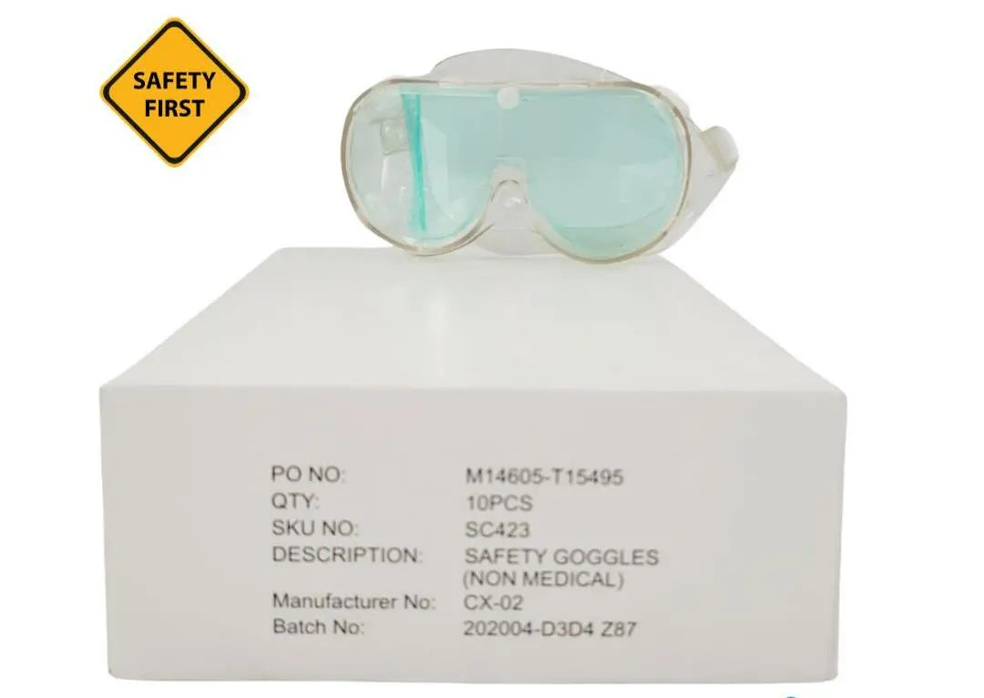 Safety Goggles Protective From Dust & Splashes 10-PK General