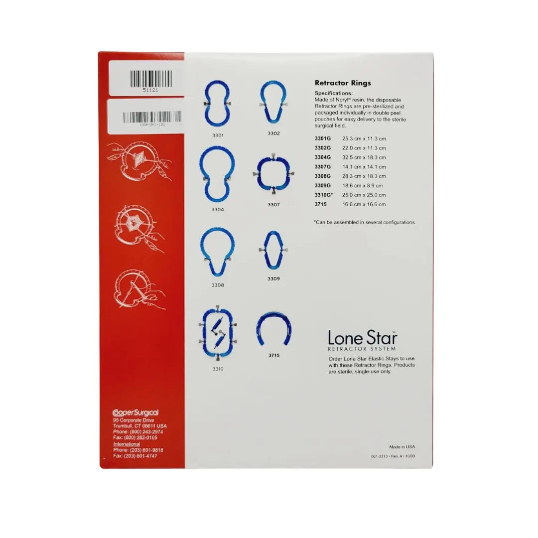 Cooper Surgical DMI-12G Rev A Lone Star Dilamezinsert Inserter Retractor Ring Cooper Surgical