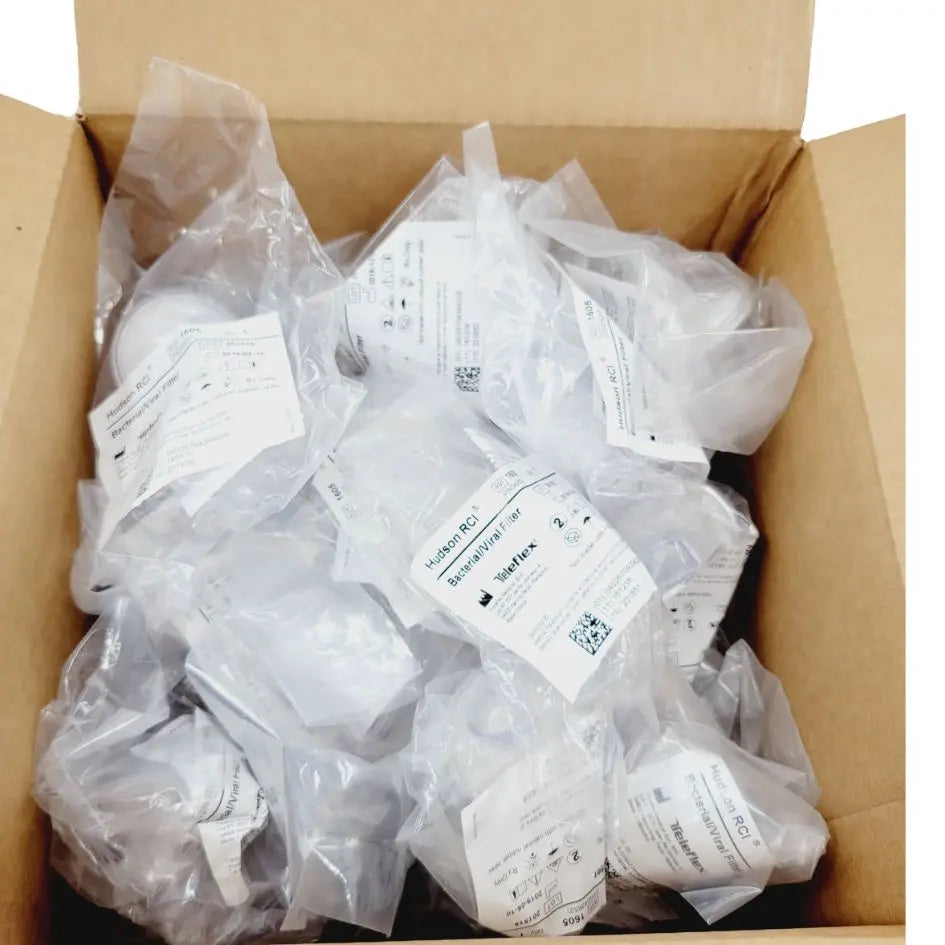 Teleflex 1605 Hudson RCI Bacterial Viral Filter 22 mm ID x 15 mm ID/22mm BX/50 Teleflex