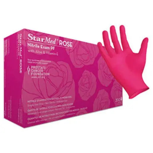 Sempermed Best Touch StarMed Rose Nitrile Examination Gloves XL 1800/Case Sempermed