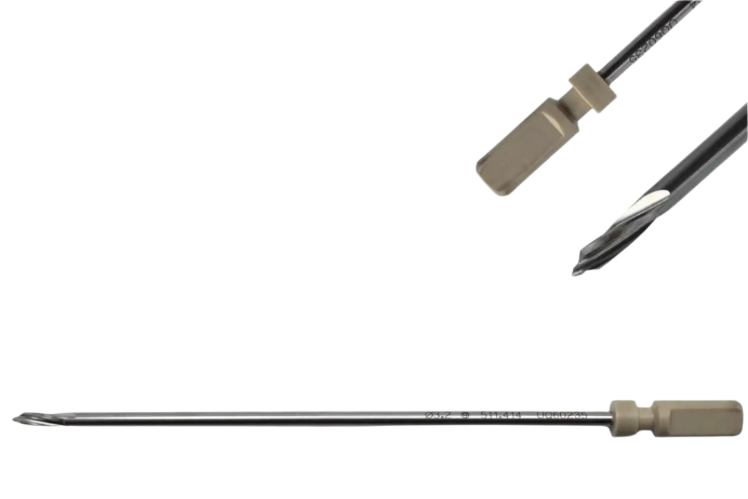 Synthes 511.414 Three Fluted Radiolucent Drill Bit Brad Point 150mm x 3.2mm Primis Medical