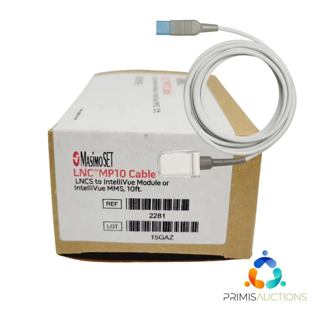 Masimo 2281 LNC MP10 Cable for IntelliVue MMS 10ft Masimo