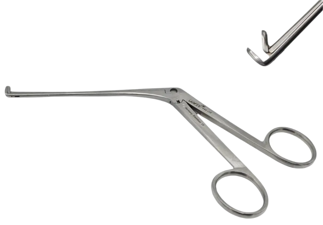 Integra Jarit 440-138 Blakesley Forceps 4-1.5" Angled up 90 degrees Size 0 Primis Medical