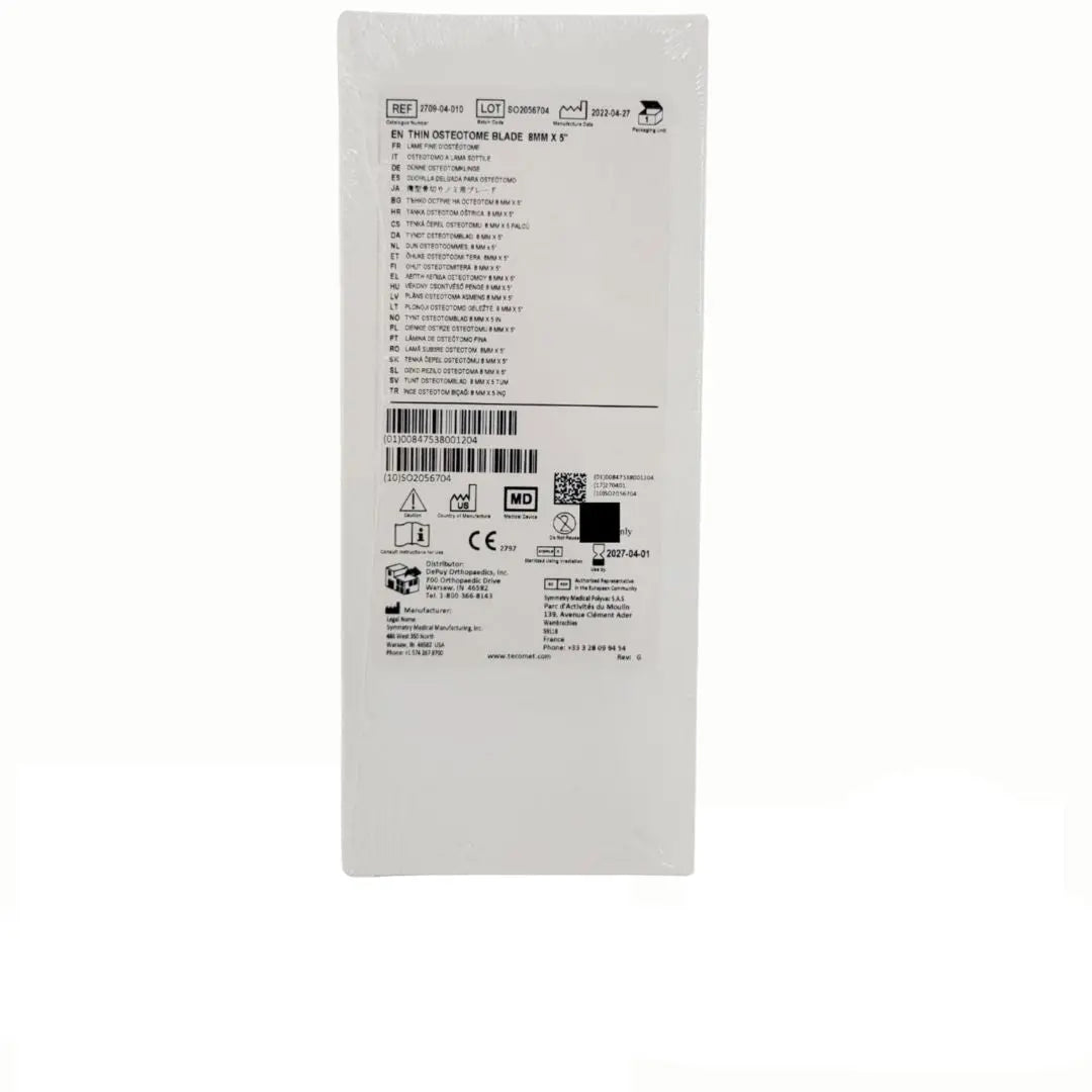 Symmetry Medical 2709-04-010 Thin Osteotome Blade 8mm x 5" Symmetry Medical