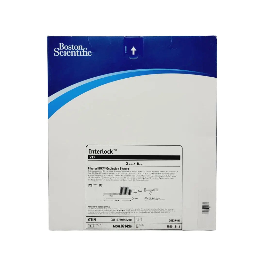 Boston Scientific M001361490 Interlock 2D Fibered IDC Occlusion System 2mm x 6cm Boston Scientific