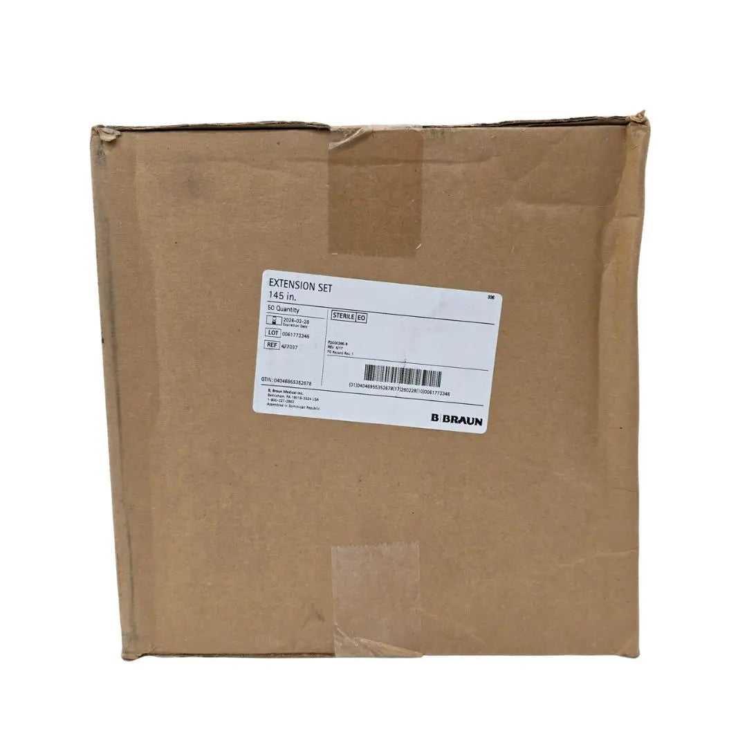 B Braun 477037 145" Extension Set Case of 50 B Braun Medical, Inc.
