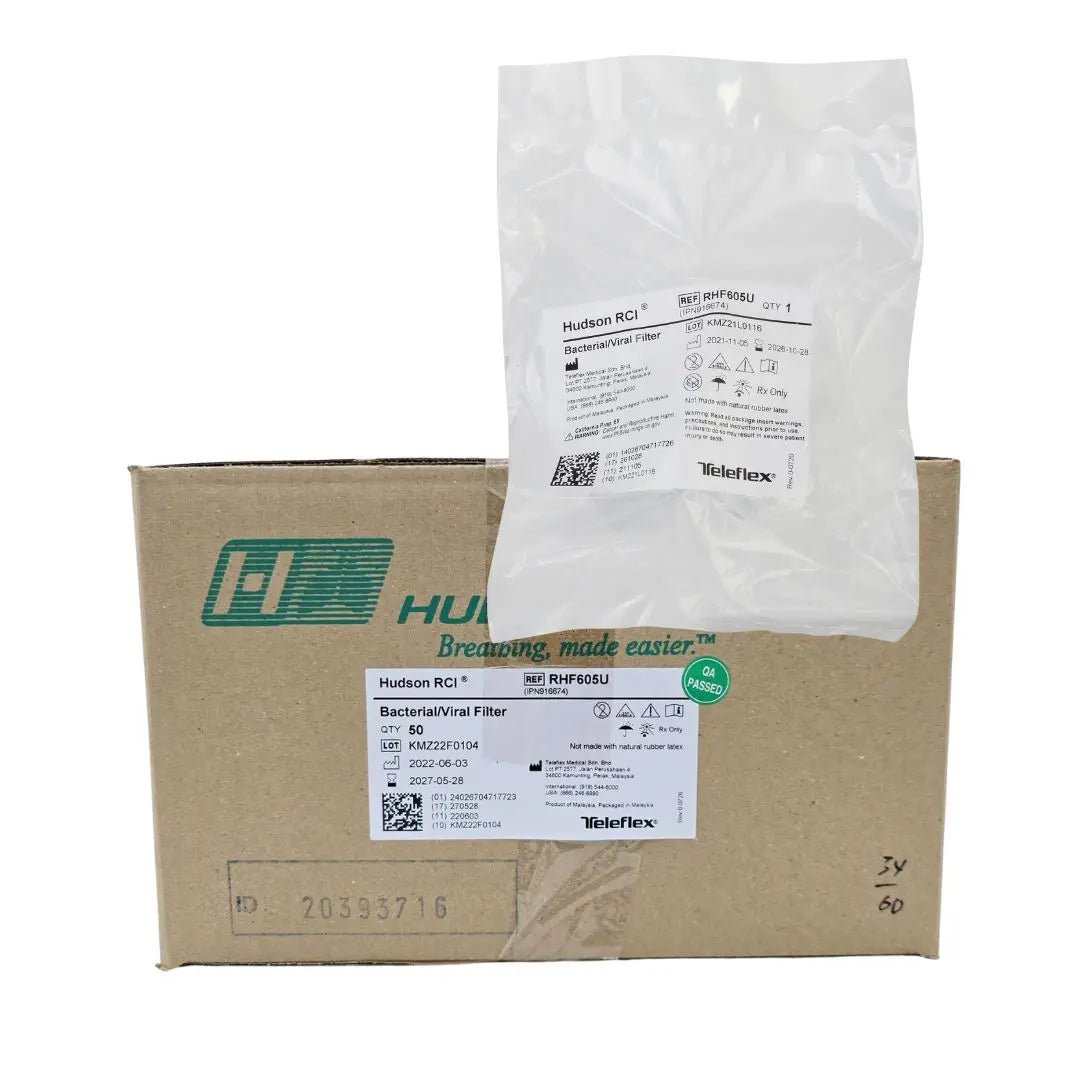 Hudson RCI RHF605U Bacterial/Viral Filter Case Of 50 Hudson