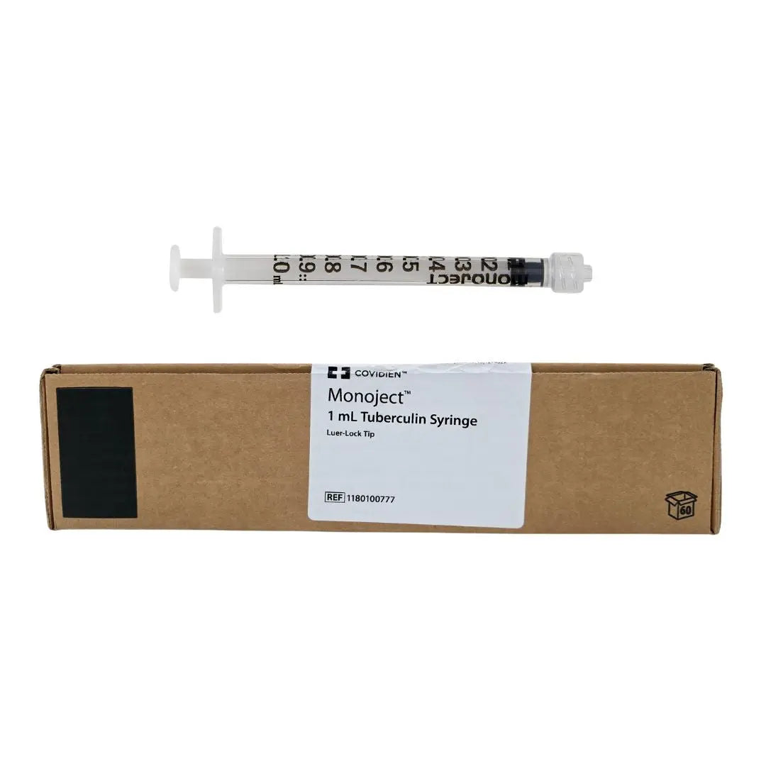 Cardinal Health 1180100777 1mL Tuburculin Syringe w/ Luer-Lock Tip Box of 60 Cardinal Health