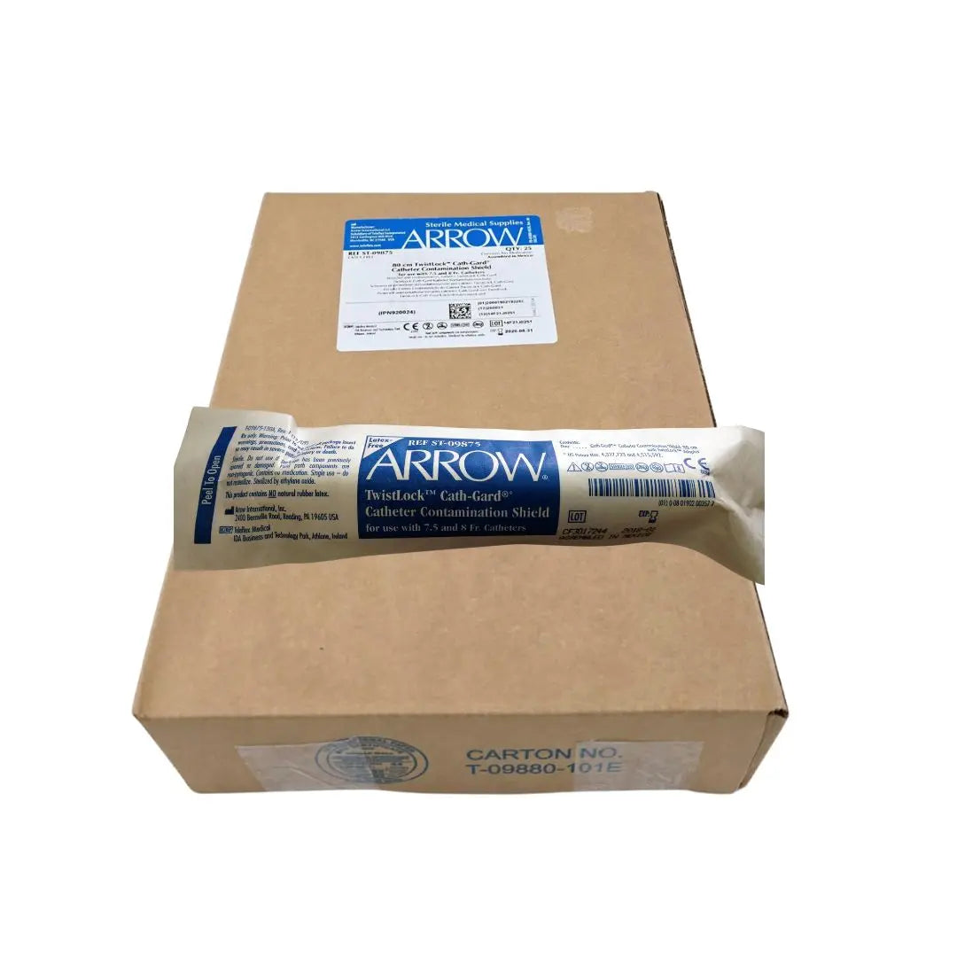 Arrow ST-09875 80cm TwistLock Cath-Gard Catheter Contamination Shield Box of 25 Arrow