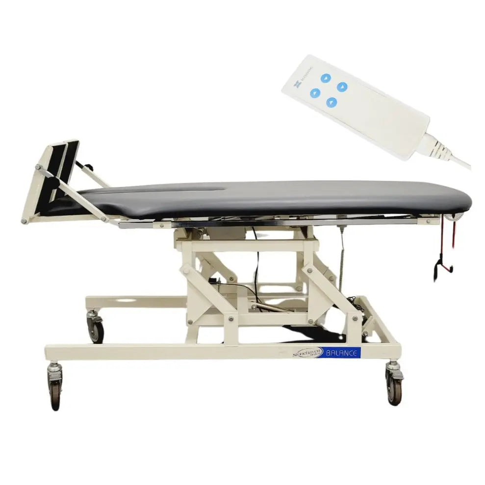 Stonehaven Medical BAL3050 Tilt Table 500Lb Capacity Pewter Gray w/ Hand Stonehaven Medical