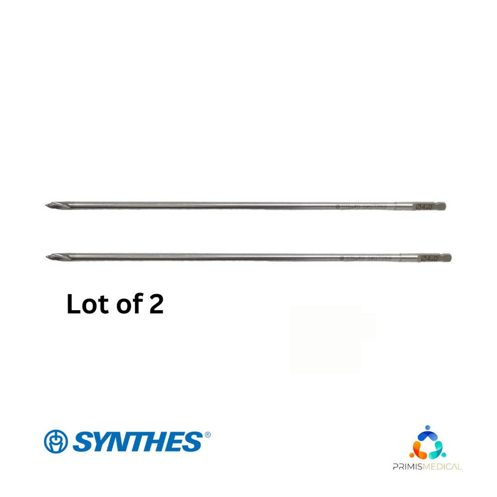 Synthes 315.40 Orthopedic 4.0mm Drill Bit - Lot of 2