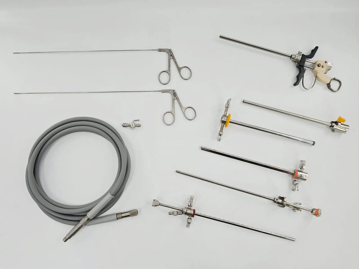 ACMI Circon 10-Piece Hysteroscopy Surgical Instrument Set, Used Surgical Tools Various Manufacturers