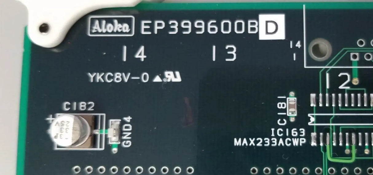 Aloka EP399600BD Board from SSD-1400 Ultrasound Aloka