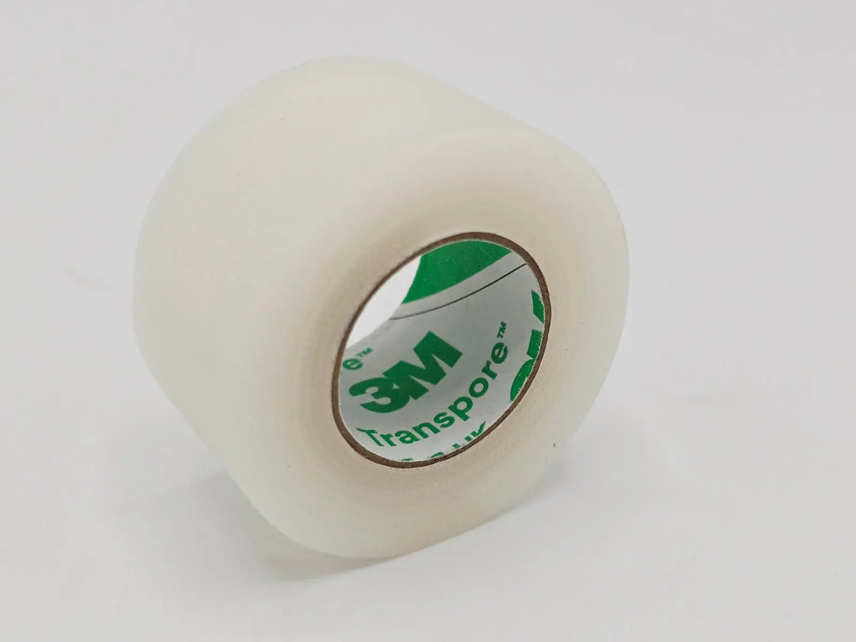 3M 1527-1 Transpore Surgical Tape 1in x 10yd Transparent Latex Free BX 12 3M