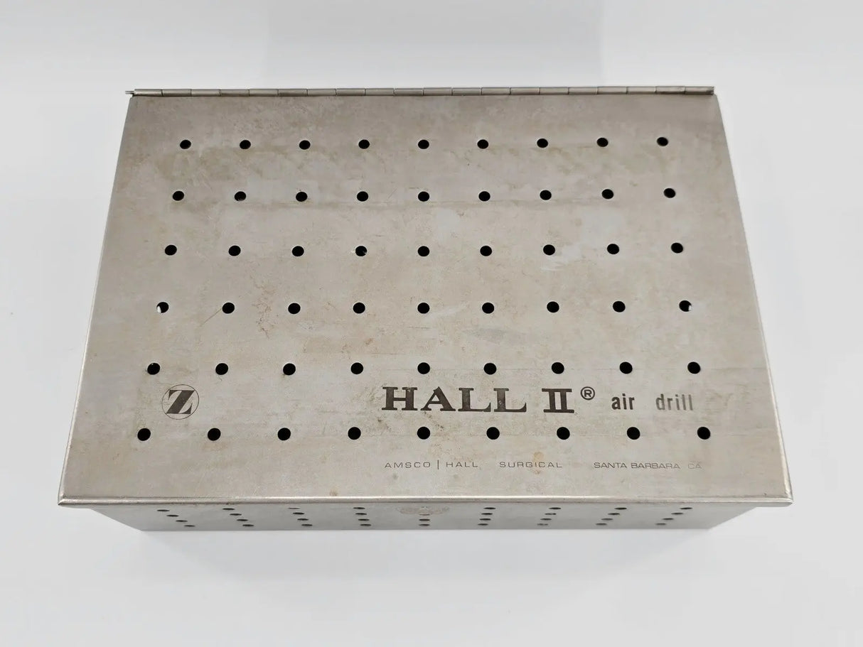 Hall II Air Drill Handpiece Sterilization Container w/ Lid 10-1/4" x 7" x 3-1/2" Hall