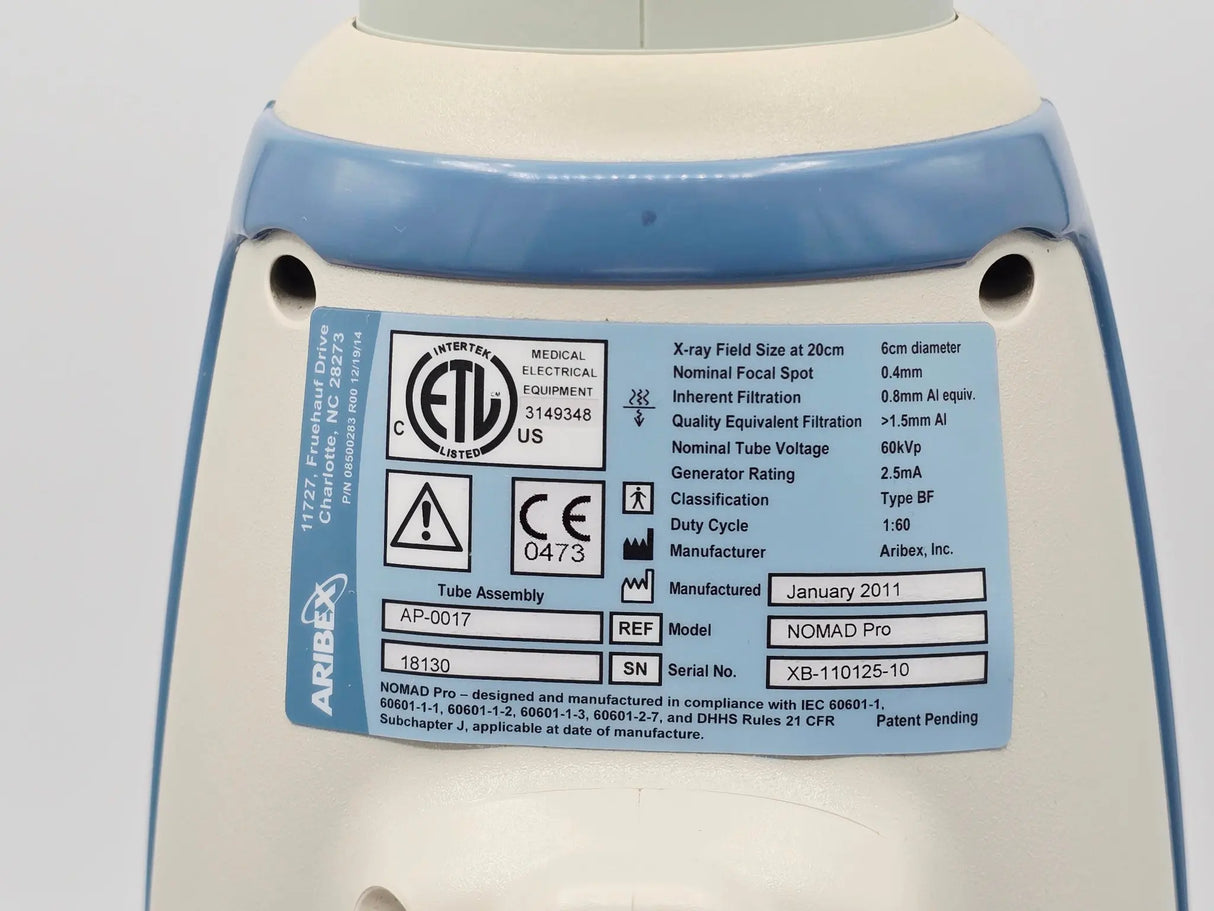 KaVo NOMAD Pro Handheld Dental X-Ray Imaging Unit with 2 Batteries & Aribex Charger 1/EA - Pre-Owned Kavo Nomad
