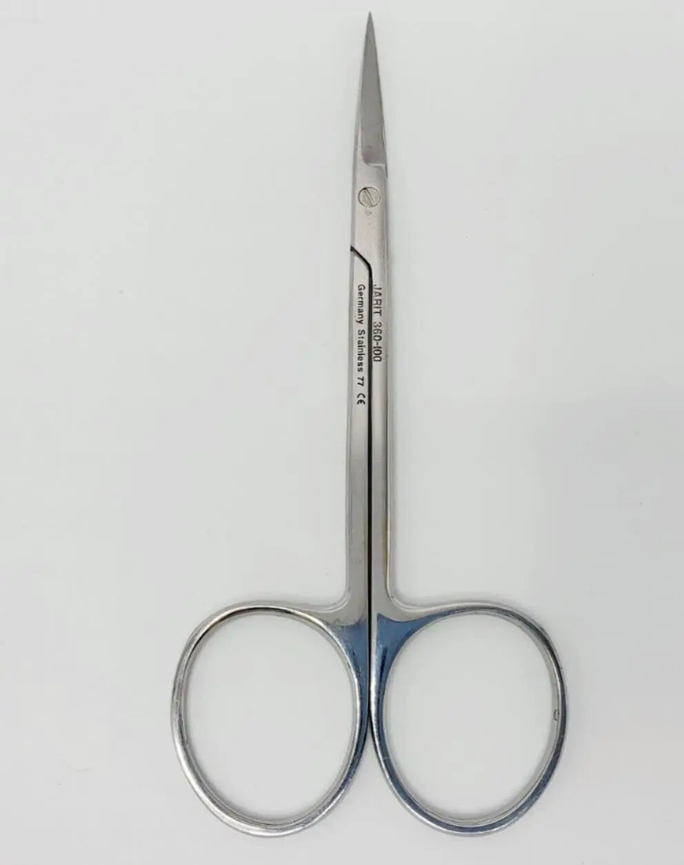 Jarit 360-100 Iris Scissors S/S Straight Ophthalmology 4-1/2" Jarit