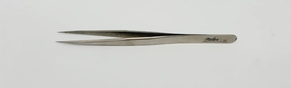 Miltex 17-301 Jewelers Style Forceps Straight Fine Jaw 4-3/4" Miltex