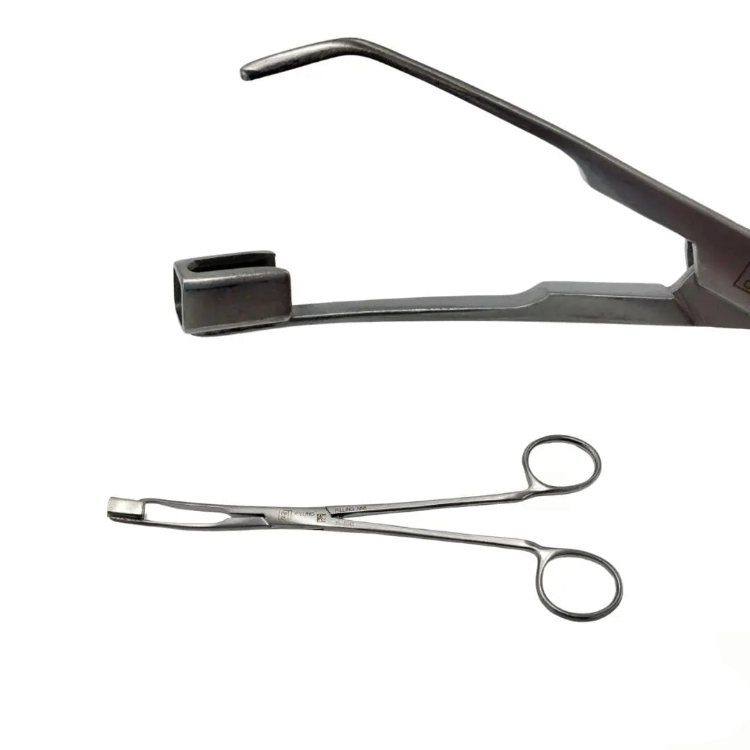 Pilling 35-3040 Satinsky Clamp 1-1/4" DeBakey Jaw 7-1/2" Excellent Condition Pilling