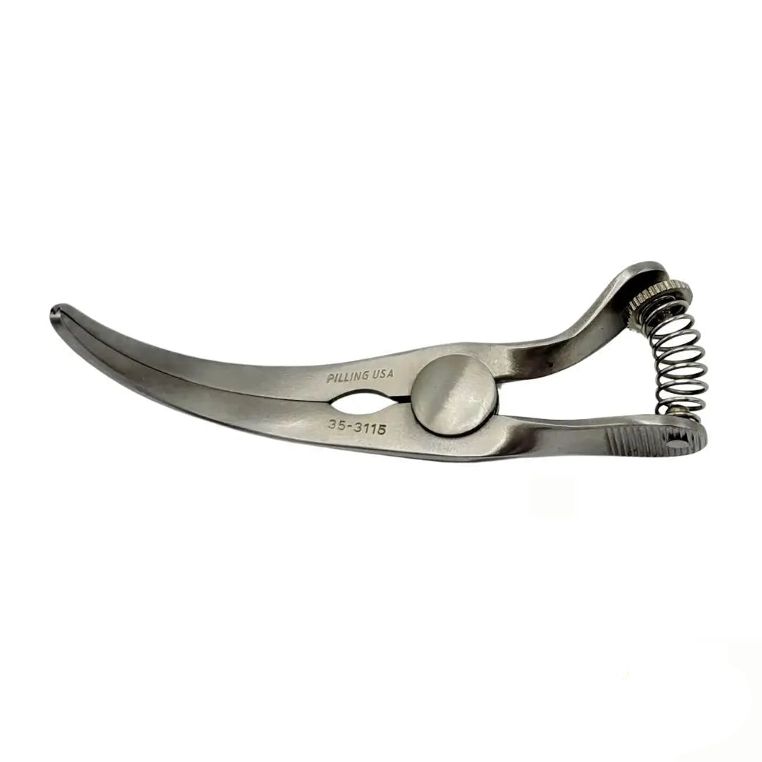 Pilling 35-3115 DeBakey Glover Bulldog Clamp Curved 3-1/8" Pilling