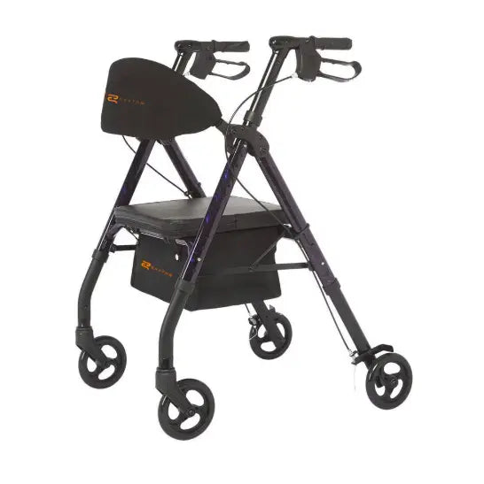 Royal Universal - Aluminum 4 Wheel Rollator with Universal Height Adjustment up to 300 lbs. (In store pick up) Rhythm
