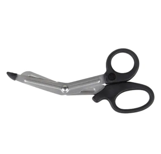 McKesson 321BKMM Medicut Trauma Shears Black Blunt Tip Finger Ring Handle 5-1/2" McKesson