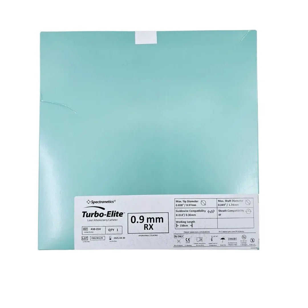 Spectranetics 410-154 Turbo-Elite Laser Atherectomy Catheter .9mm x 150cm Spectranetics