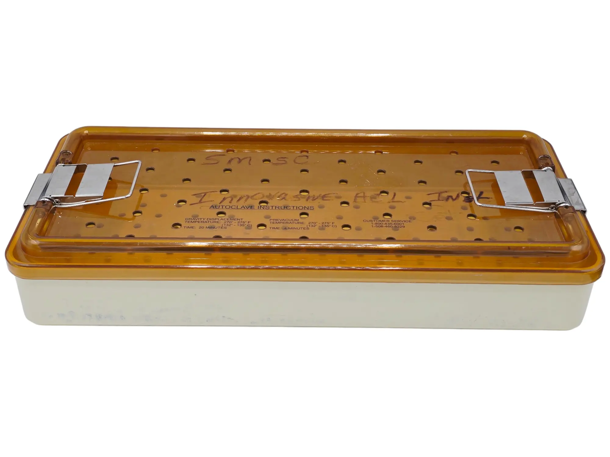 Innovative Medical Autoclave Sterilization Tray 20x9.5x4 Perforated Lid Case Primis Medical
