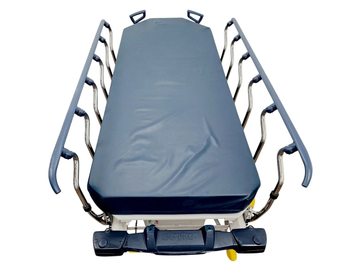 Stryker 1007 Glideaway M Series Stretcher Hospital Transport Gurney w/ Mattress Primis Medical