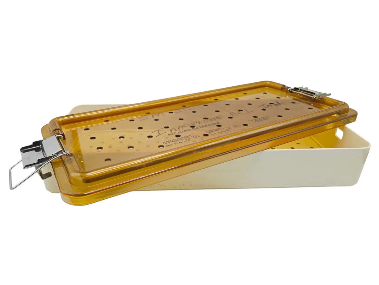 Innovative Medical Autoclave Sterilization Tray 20x9.5x4 Perforated Lid Case Primis Medical