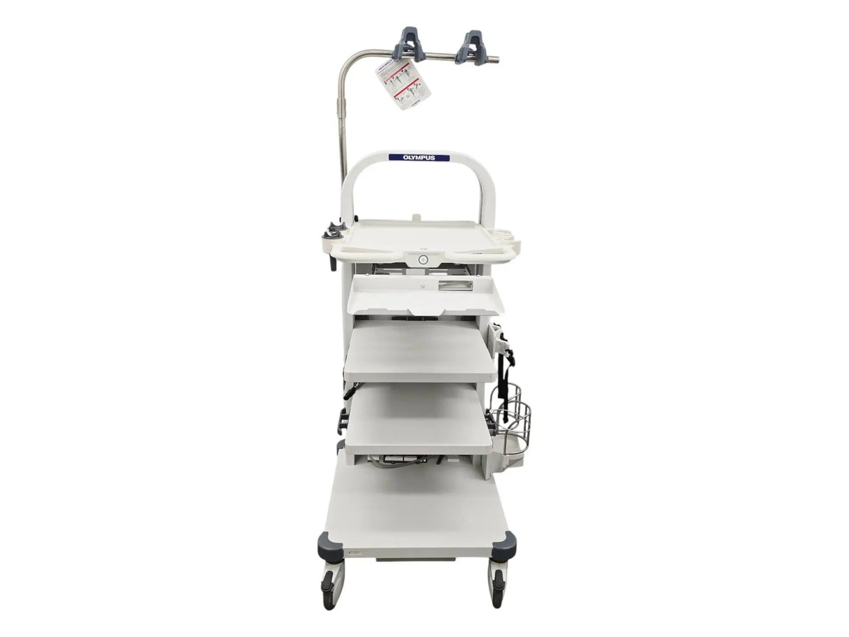 Olympus WM-NP2 Equipment Cart with MAJ-1641 LCD Monitor Arm OEM Workstation Primis Medical
