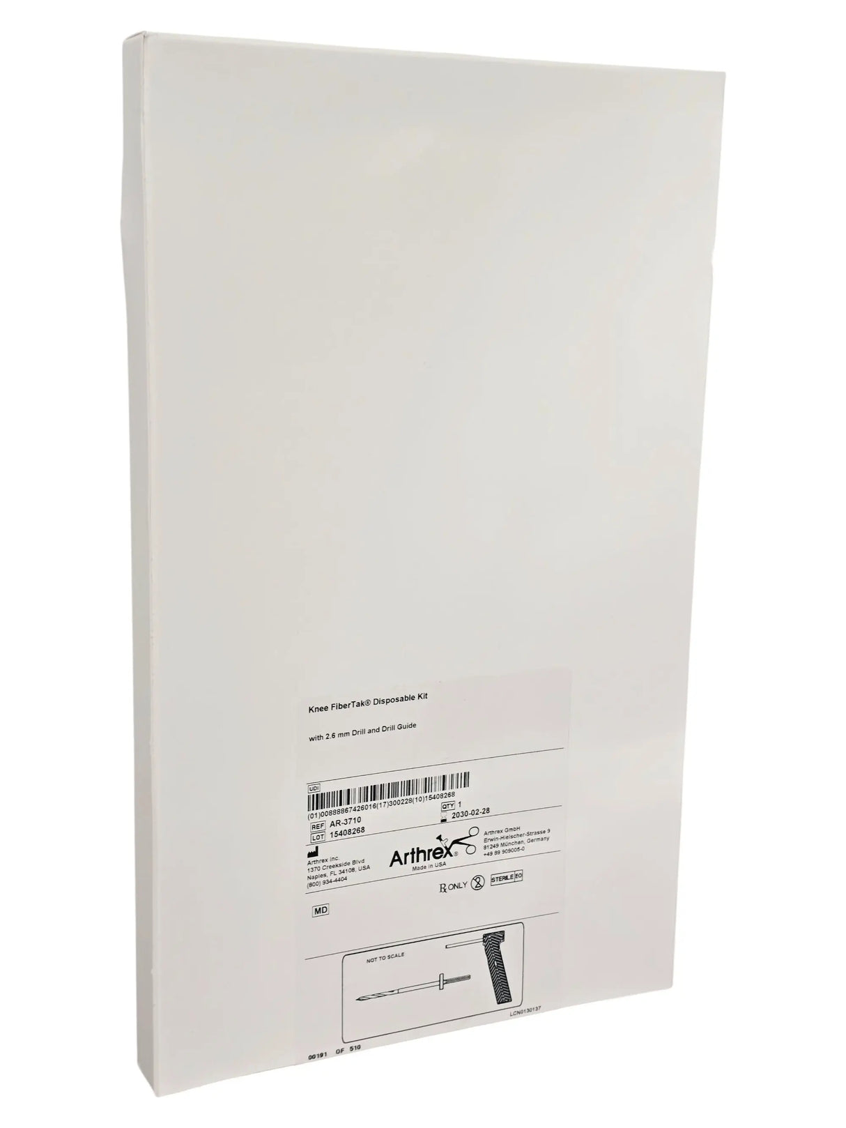 Arthrex AR-3710 Knee Fiber Tak Disposable Kit for Soft Tissue Fixation Arthrex