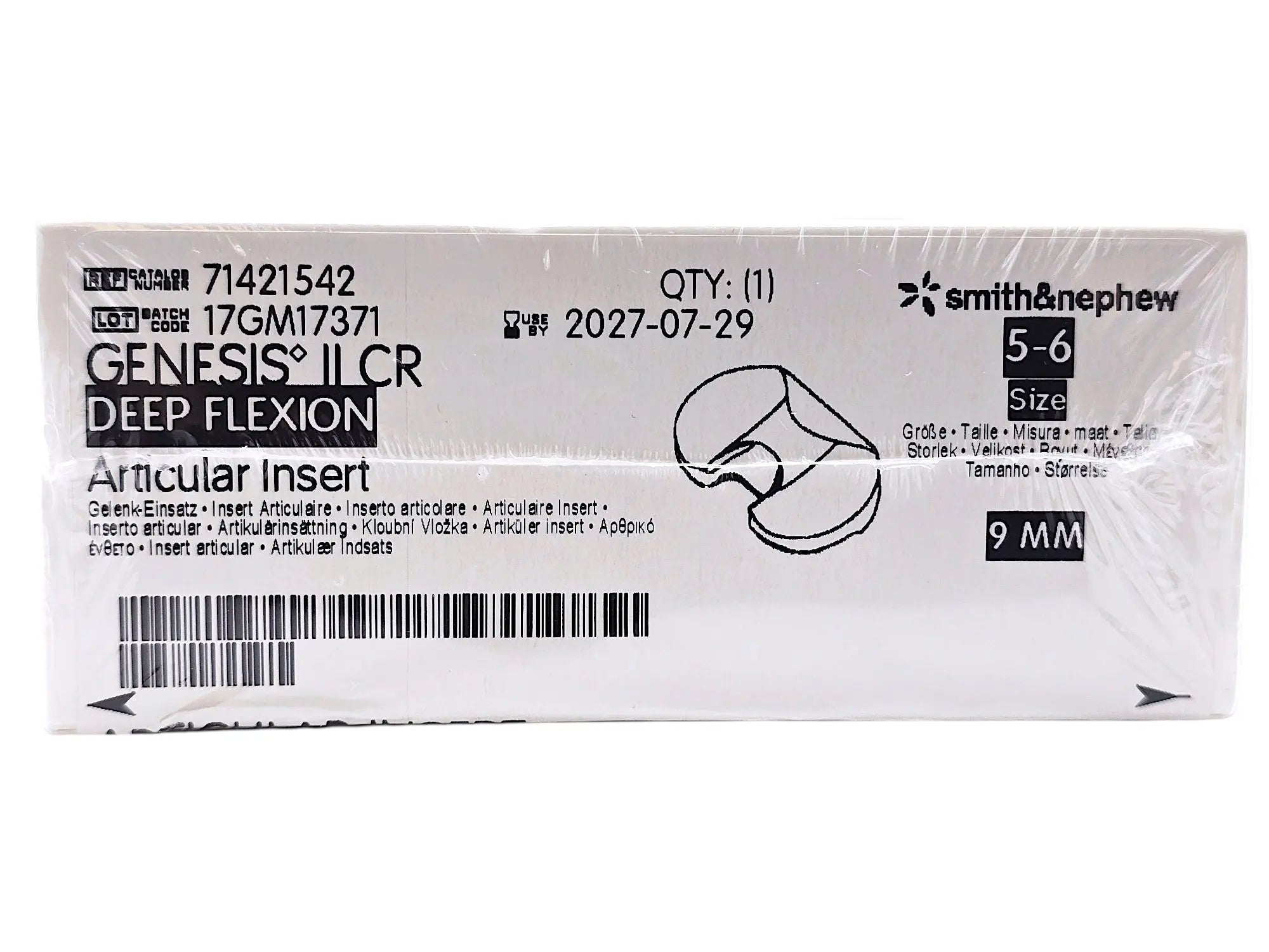Smith & Nephew, Inc. 71421542 Uncoated knee tibia prosthesis